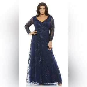 Elegant Green Embellished Evening Gown